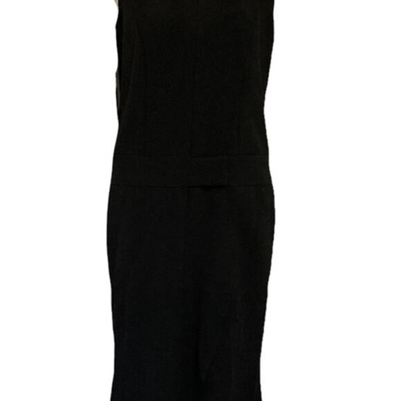 Nicole Miller Glam Maxi Dress NWT New Black Sheer Hem size S - Picture 5 of 11